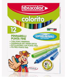 Carioci 12 culori FIBRACOLOR